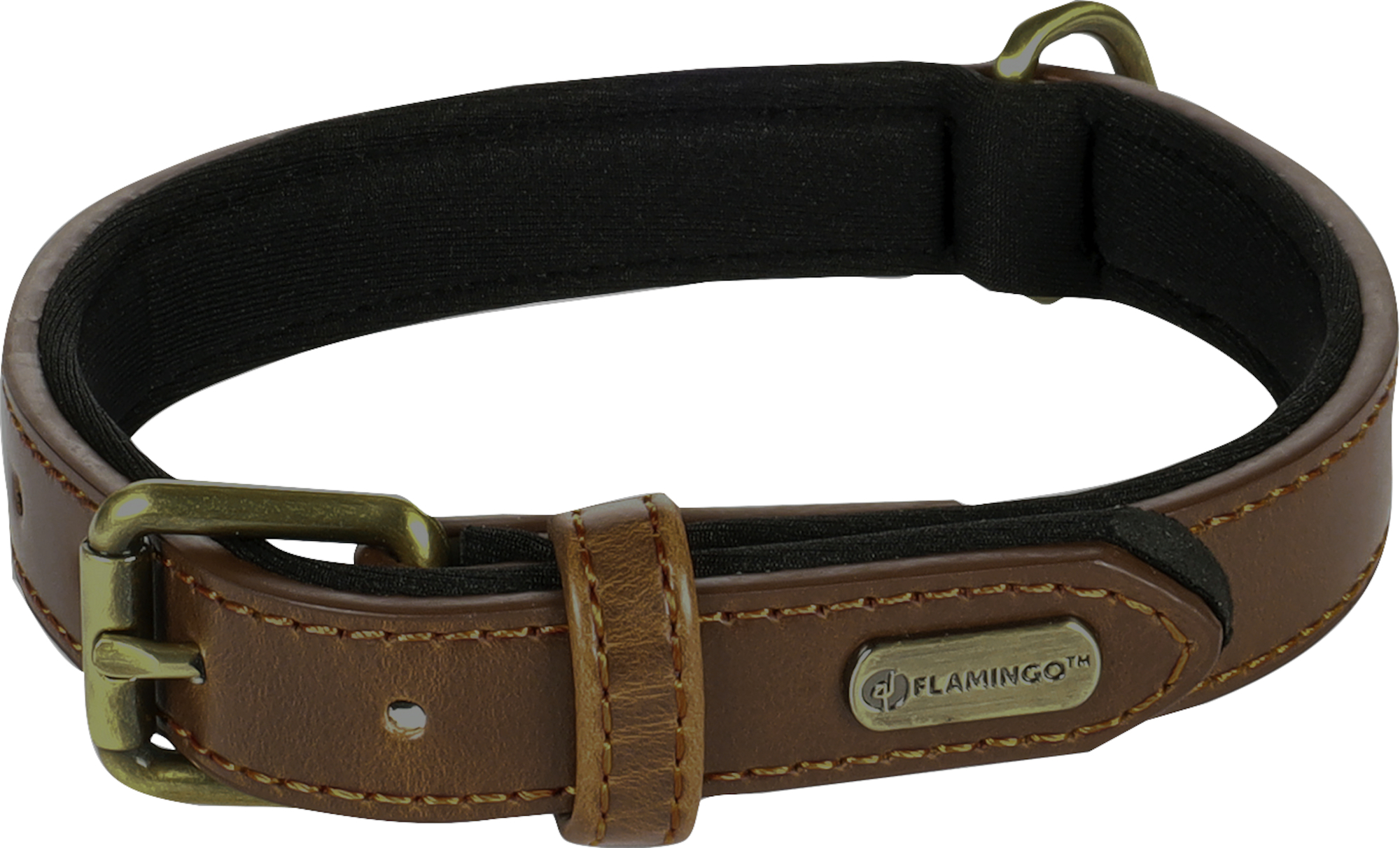 Flamingo Collare Con neoprene Lyabo Marrone