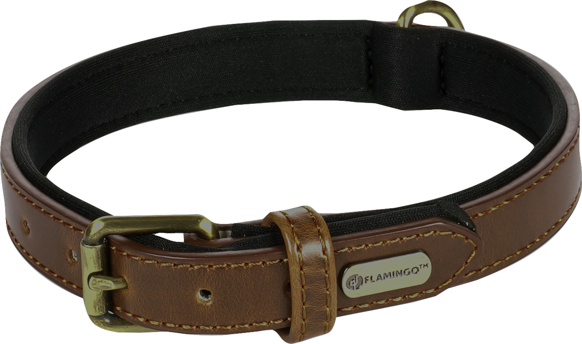 Flamingo Collare Con neoprene Lyabo Marrone
