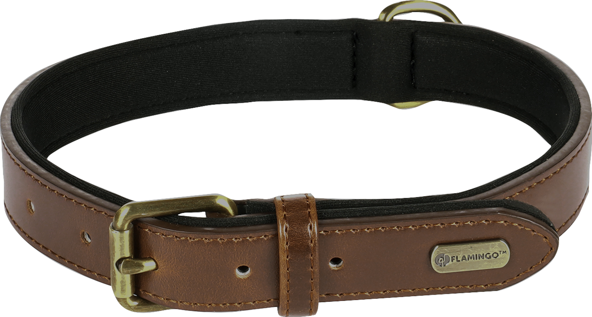 Flamingo Collare Con neoprene Lyabo Marrone