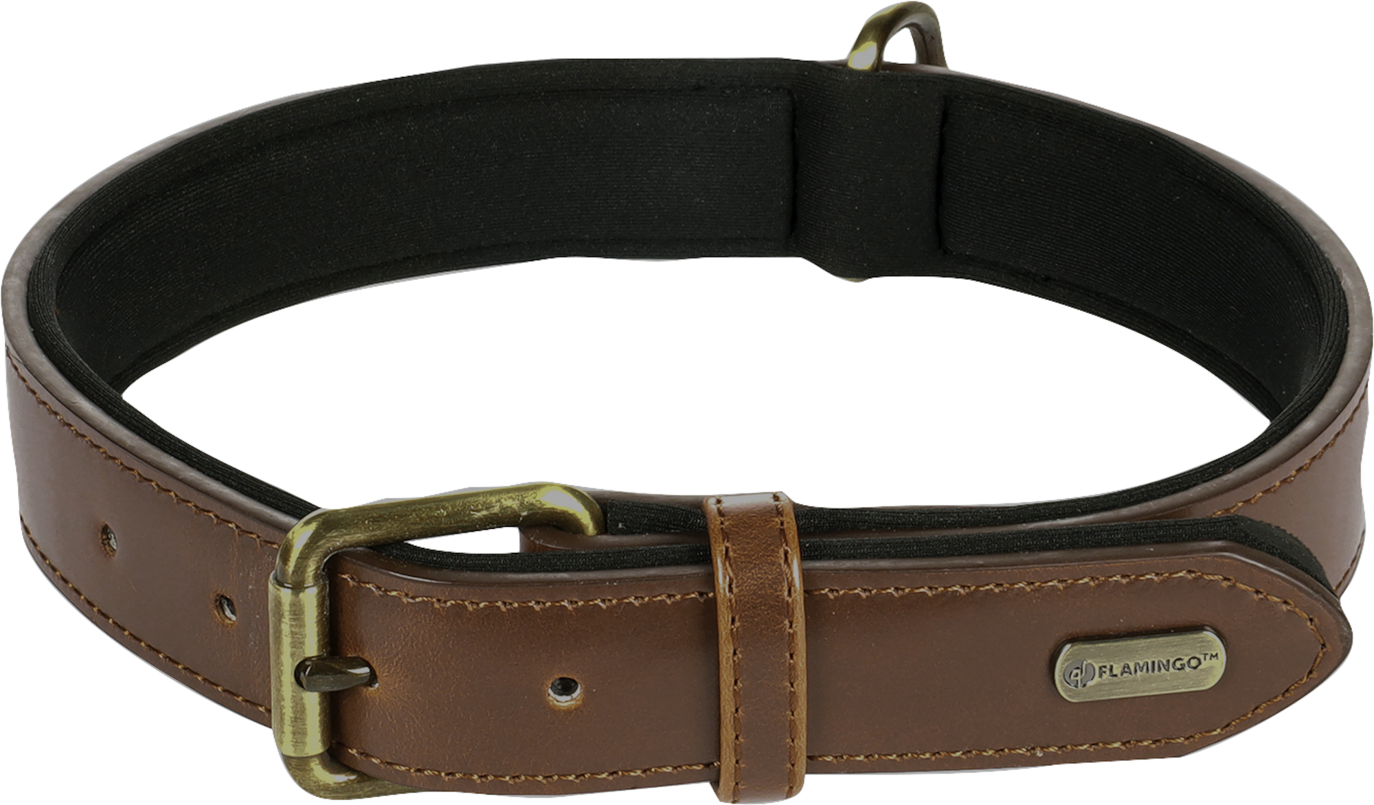 Flamingo Collare Con neoprene Lyabo Marrone