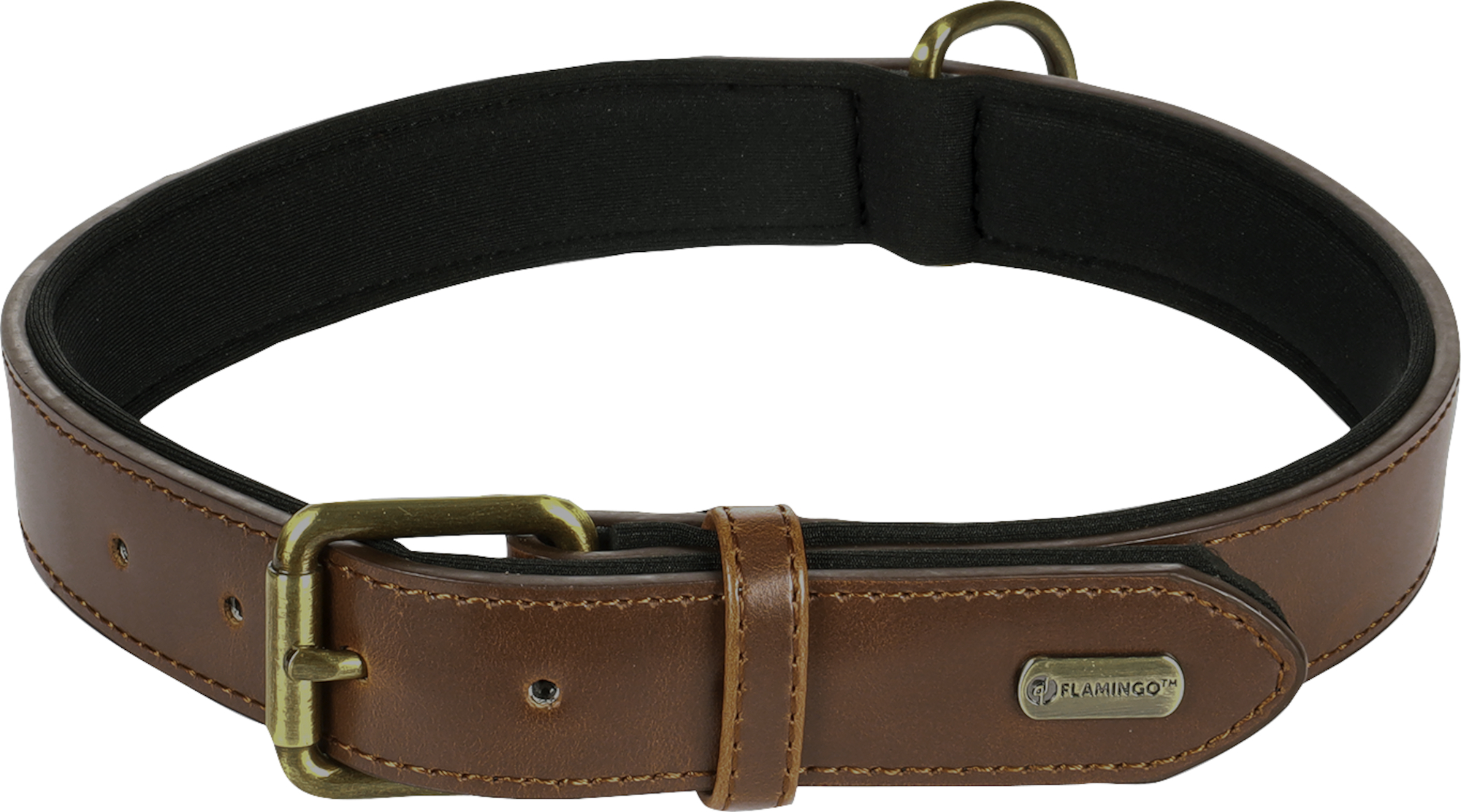 Flamingo Collare Con neoprene Lyabo Marrone