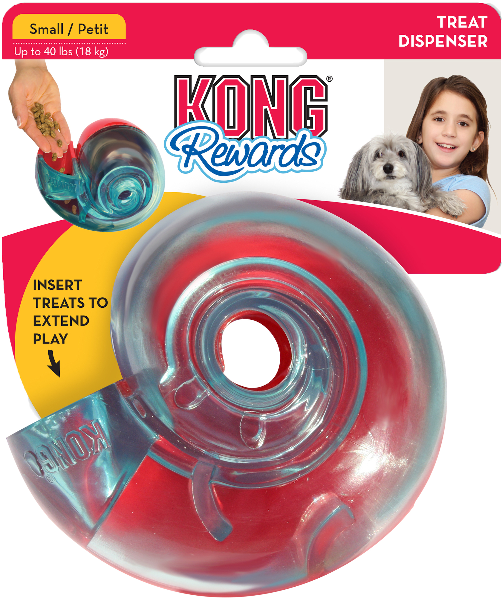Kong® Kong® Toy Rewards Shell Red & Blue