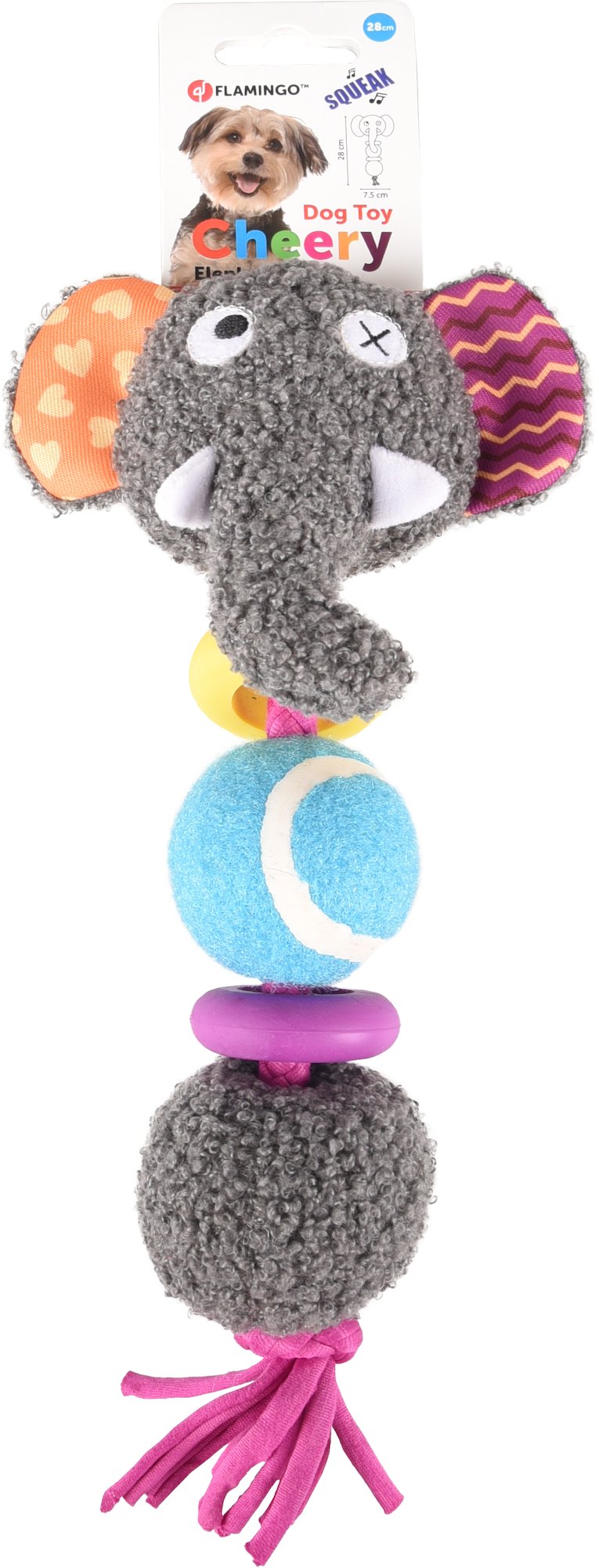 Flamingo Giocattolo Cheery Elefante con pallina Mix