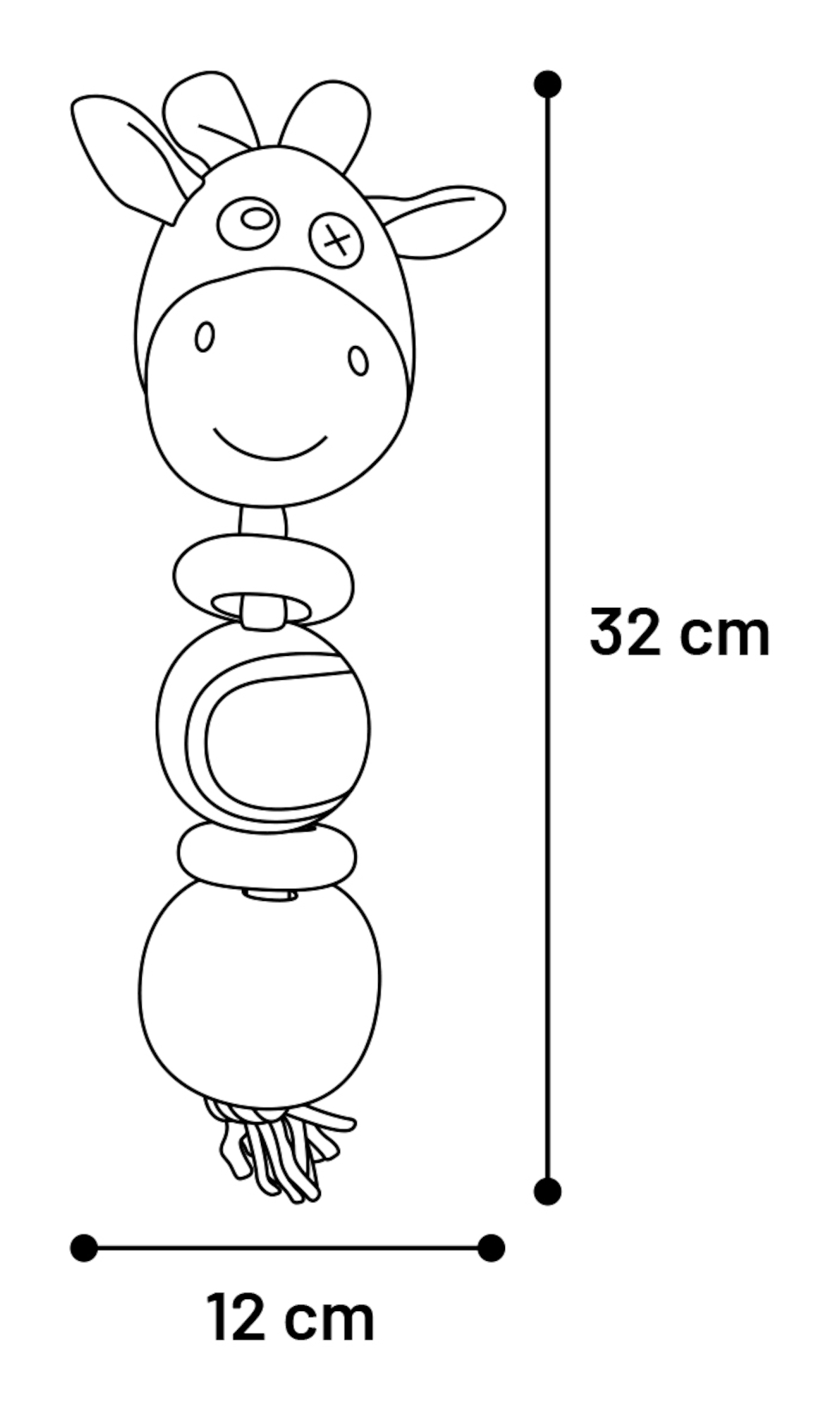 Flamingo Toy Cheery Goat with ball Mix