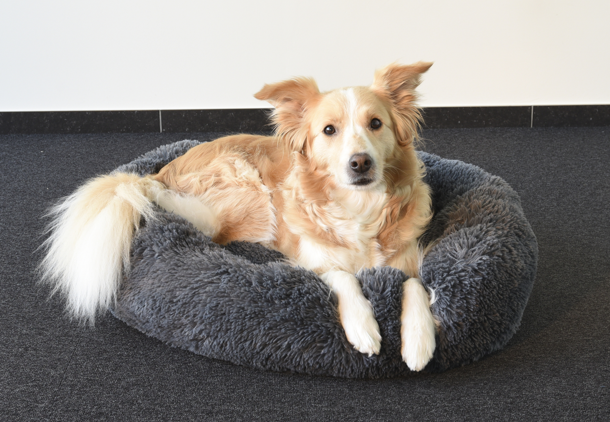 Flamingo Basket Krems Round Grey