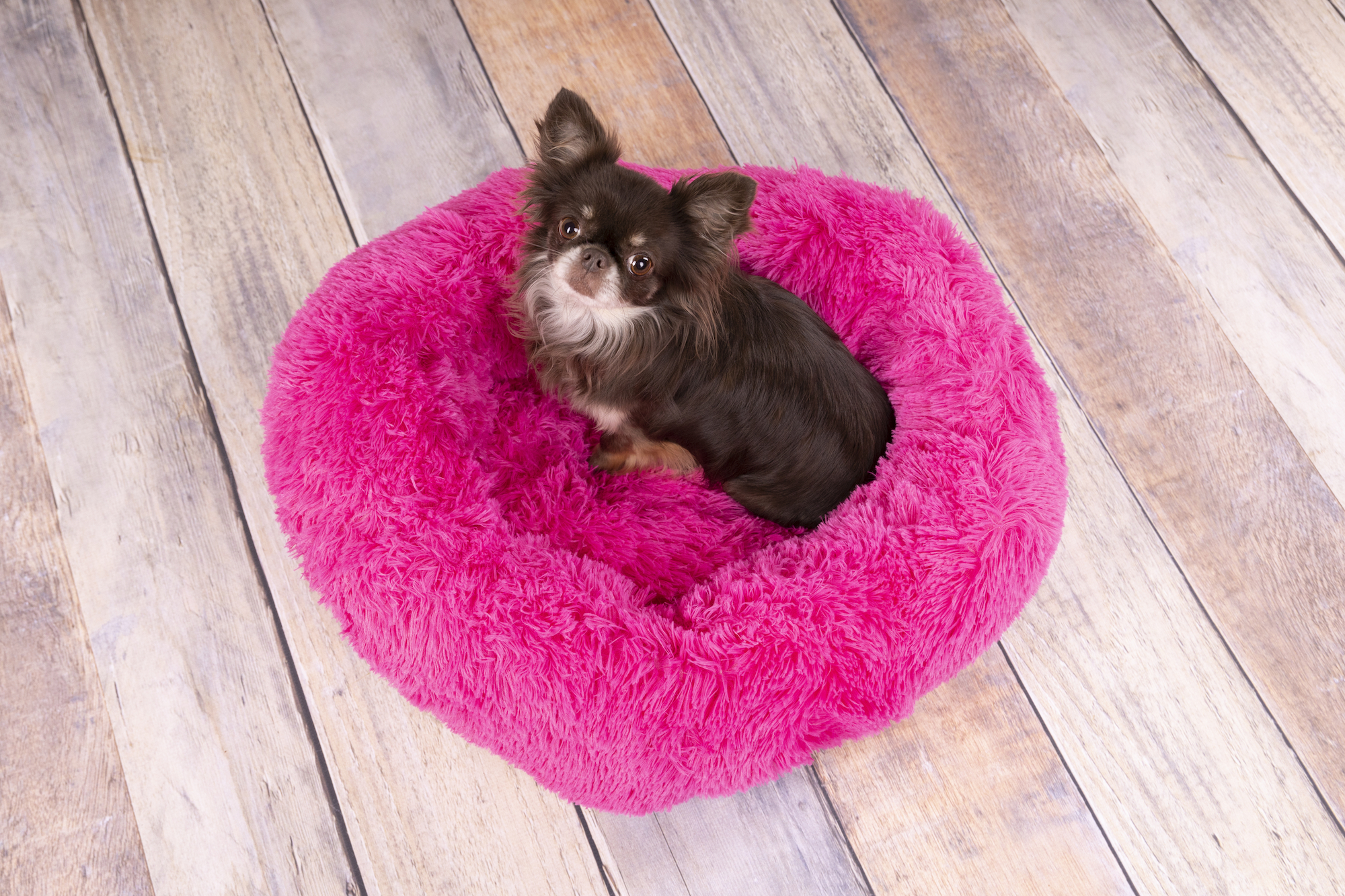 Flamingo Basket Krems Round Pink