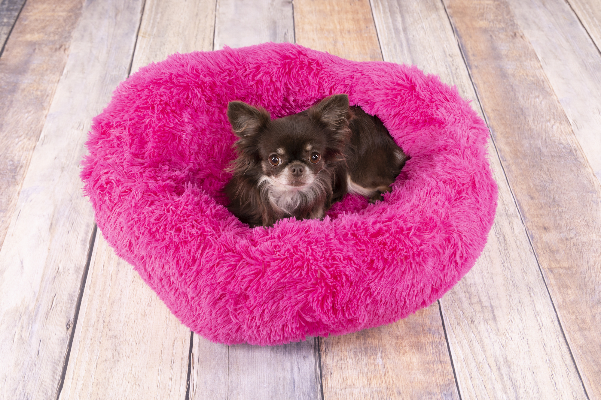 Flamingo Basket Krems Round Pink