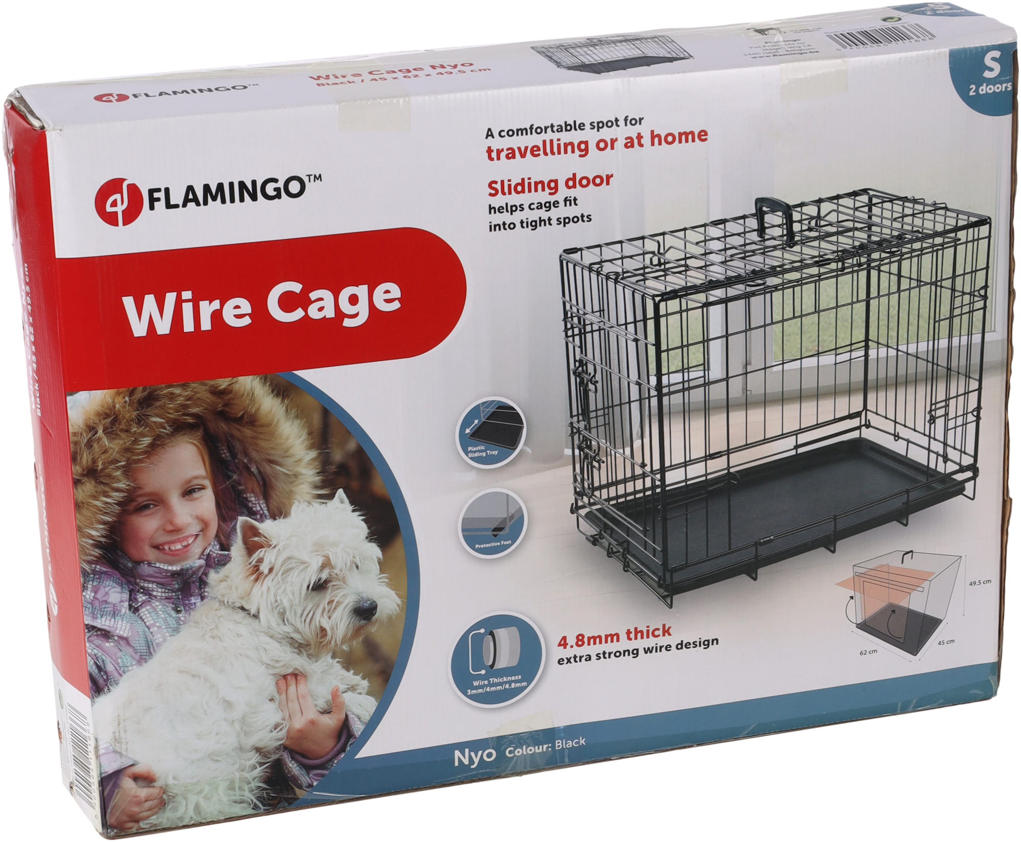 Flamingo Wire cage Nyo Black