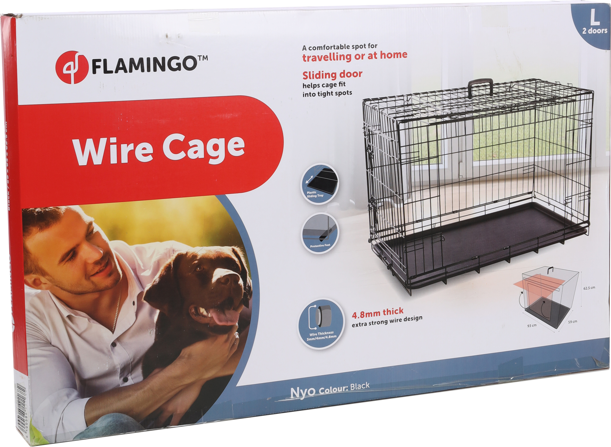Flamingo Wire cage Nyo Black