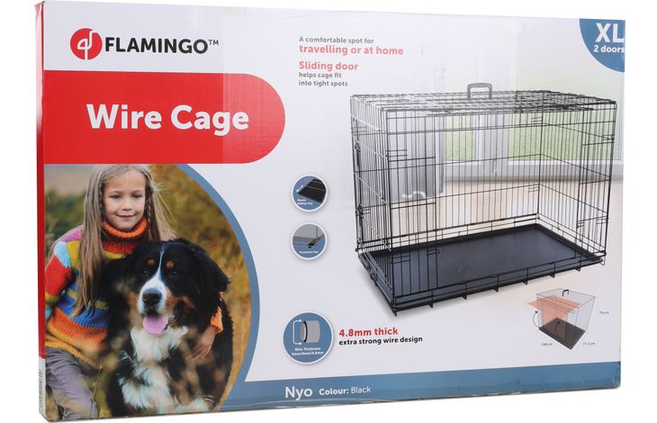 Flamingo Draadkooi Nyo Zwart