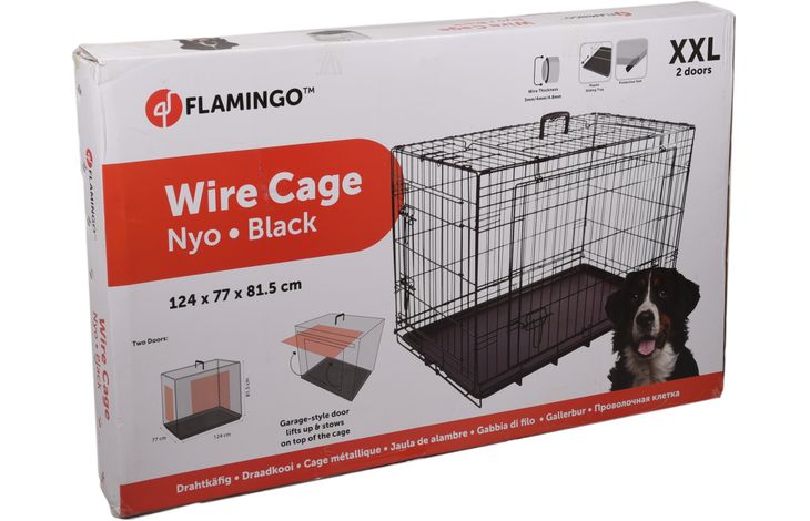Flamingo Draadkooi Nyo Zwart