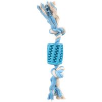 Flamingo Speelgoed Lindo Buis met touw Lichtblauw & Wit