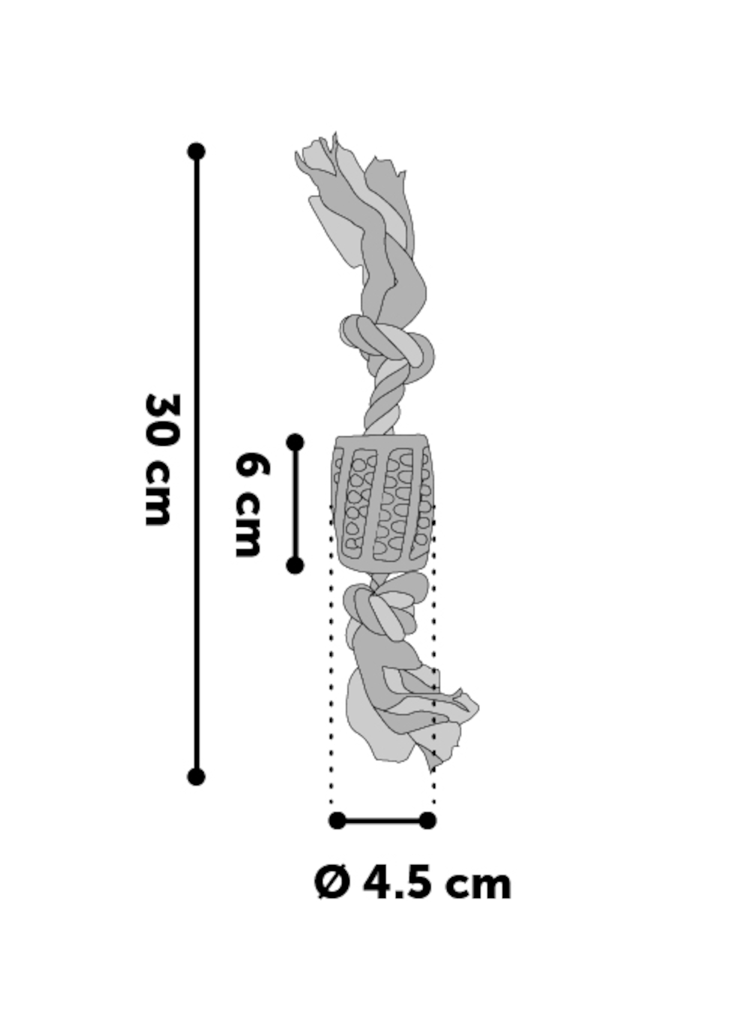 Flamingo Juguete Lindo Tubería con cuerda Azul claro & Blanco