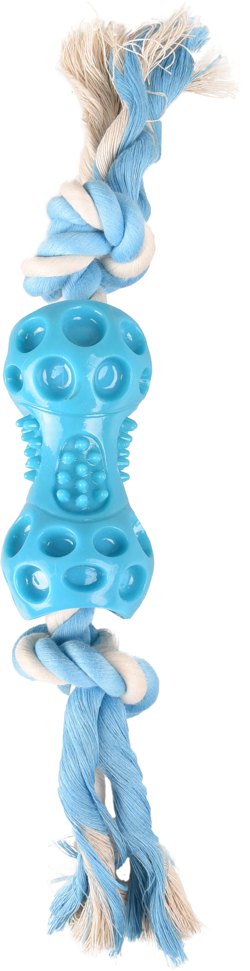 Flamingo Toy Lindo Dumbbell with rope Light blue & White