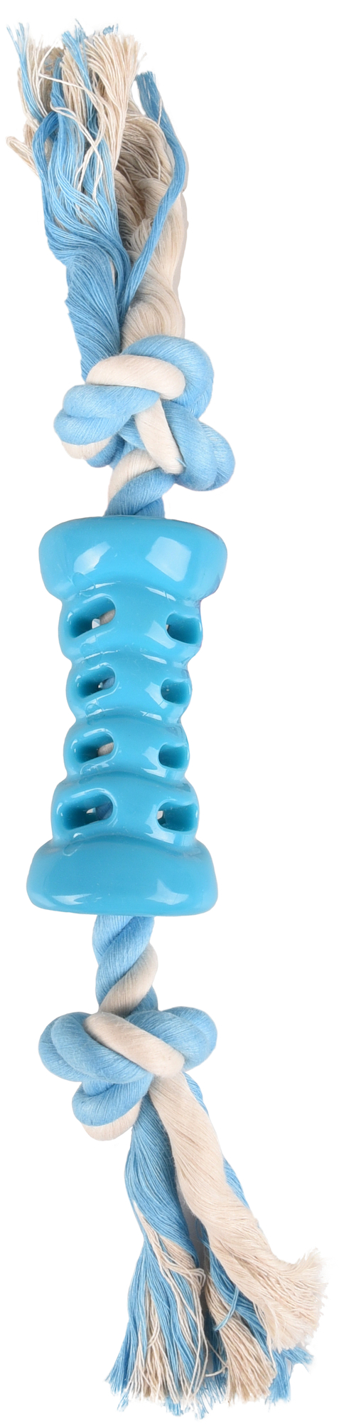 Flamingo Toy Lindo Tube & Cord with 2 knots Light blue