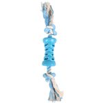 Toy Lindo Tube & Cord with 2 knots Light blue