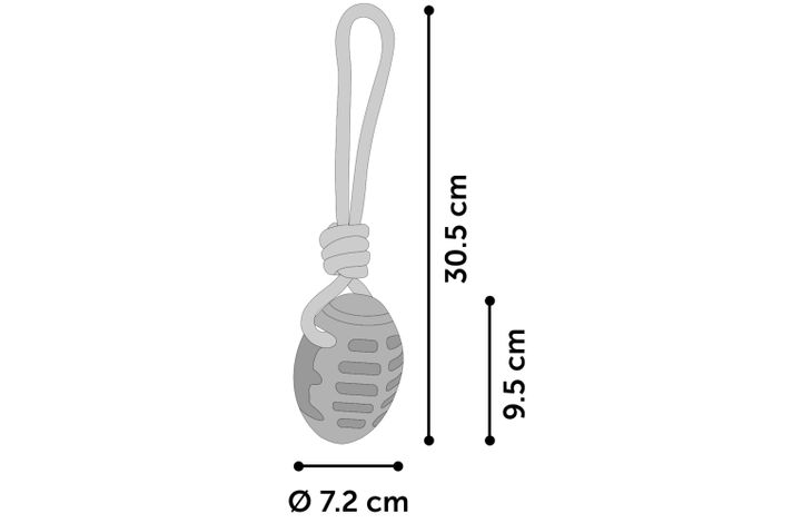 Flamingo Speelgoed Rudo Trektouw & Rugbybal Twist Lichtblauw