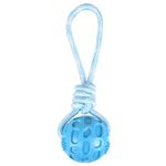 Toy Rudo Tug rope Twist with ball Light blue & White