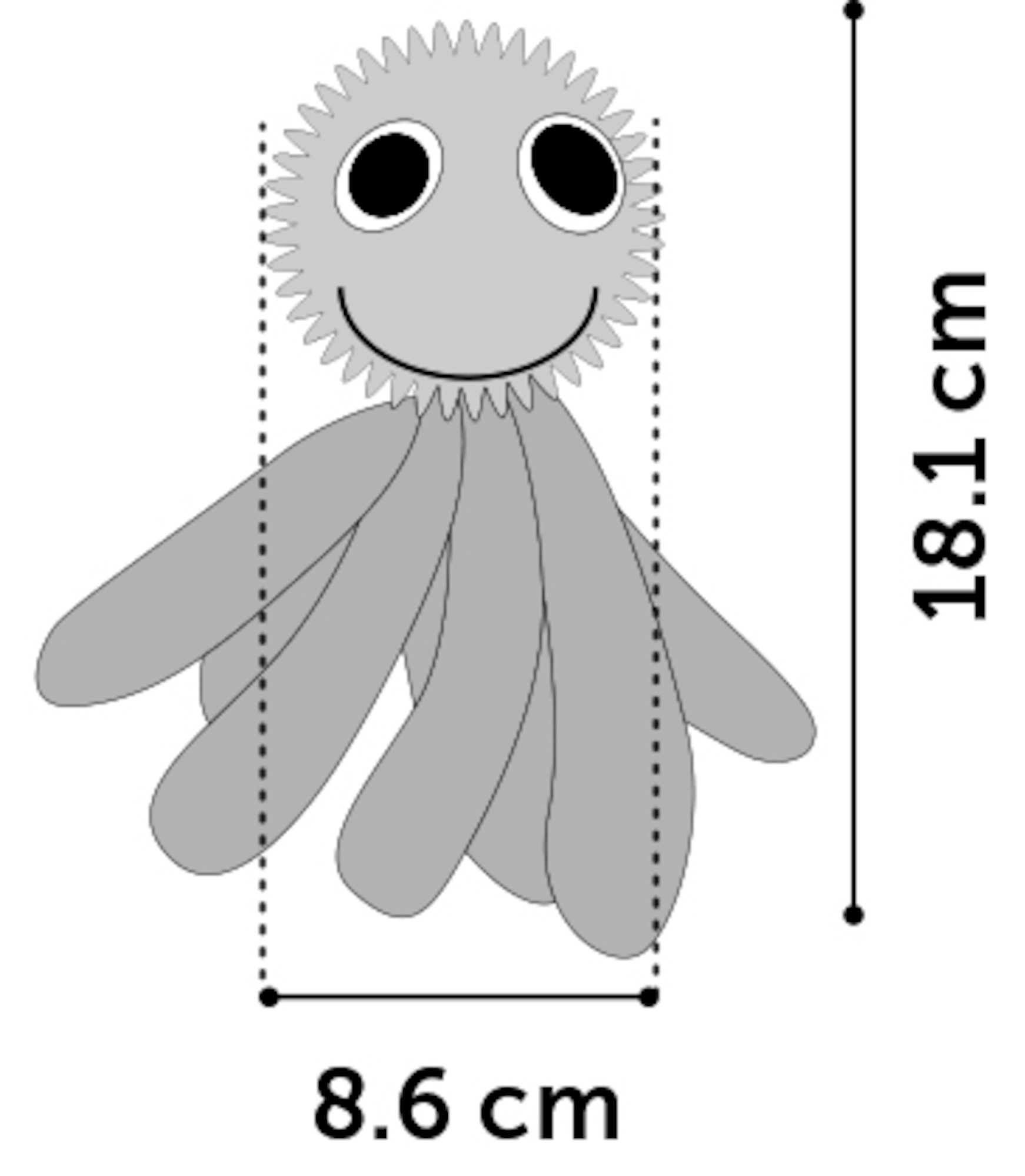 Flamingo Toy Wilco Ball & Octopus Blue