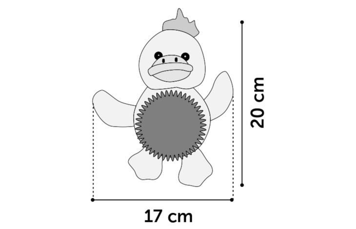 Flamingo Speelgoed Ando Eend met bal Geel