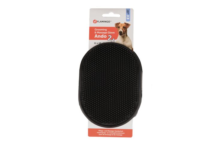 Flamingo Massage glove & Grooming glove Ando