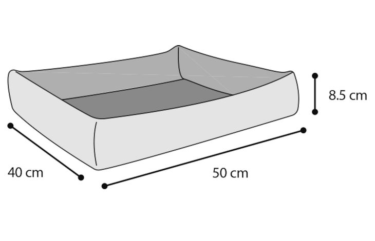 Flamingo Cooling basket Fresk Rectangle Grey & Blue