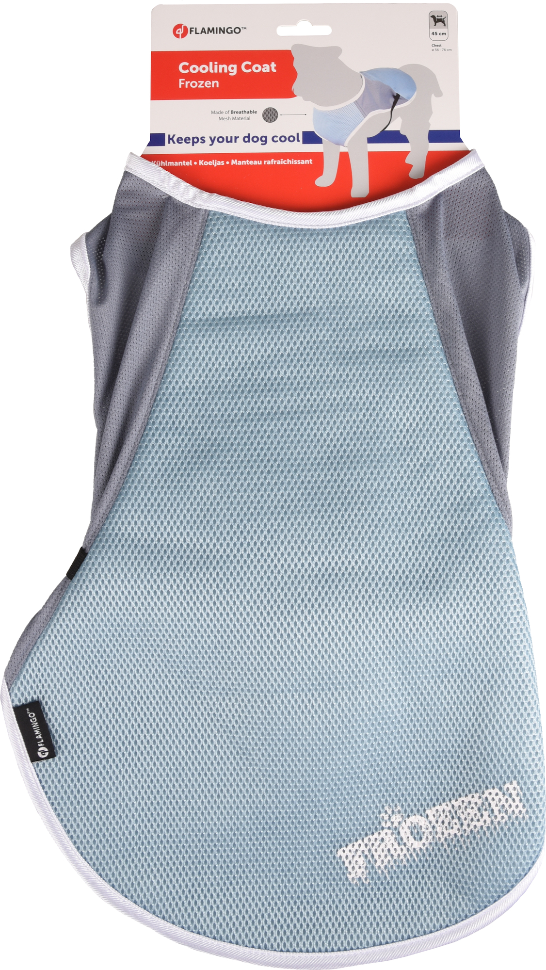 Flamingo Cooling coat Frozen Blue & Grey