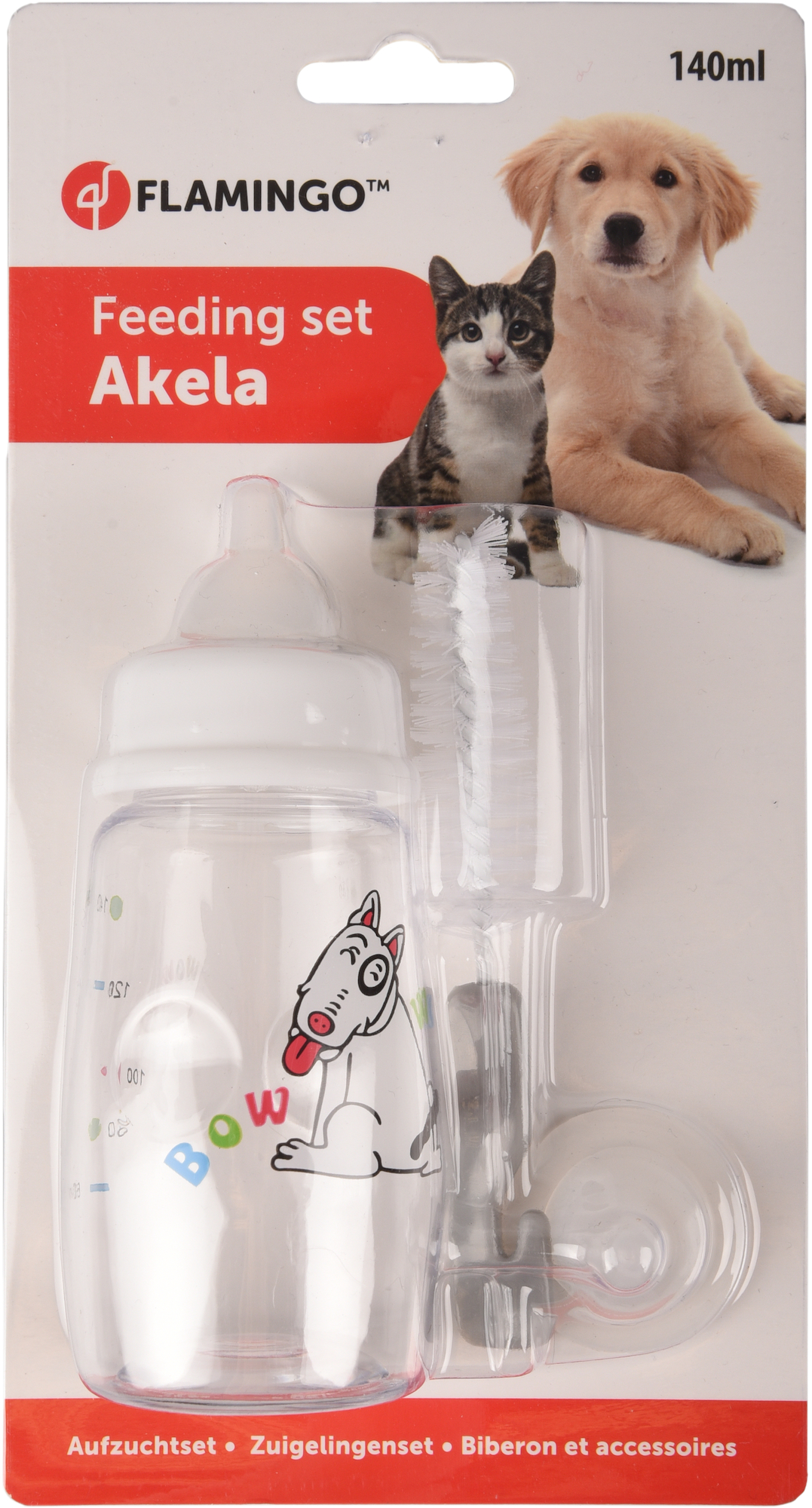 Flamingo Feeding set Akela White