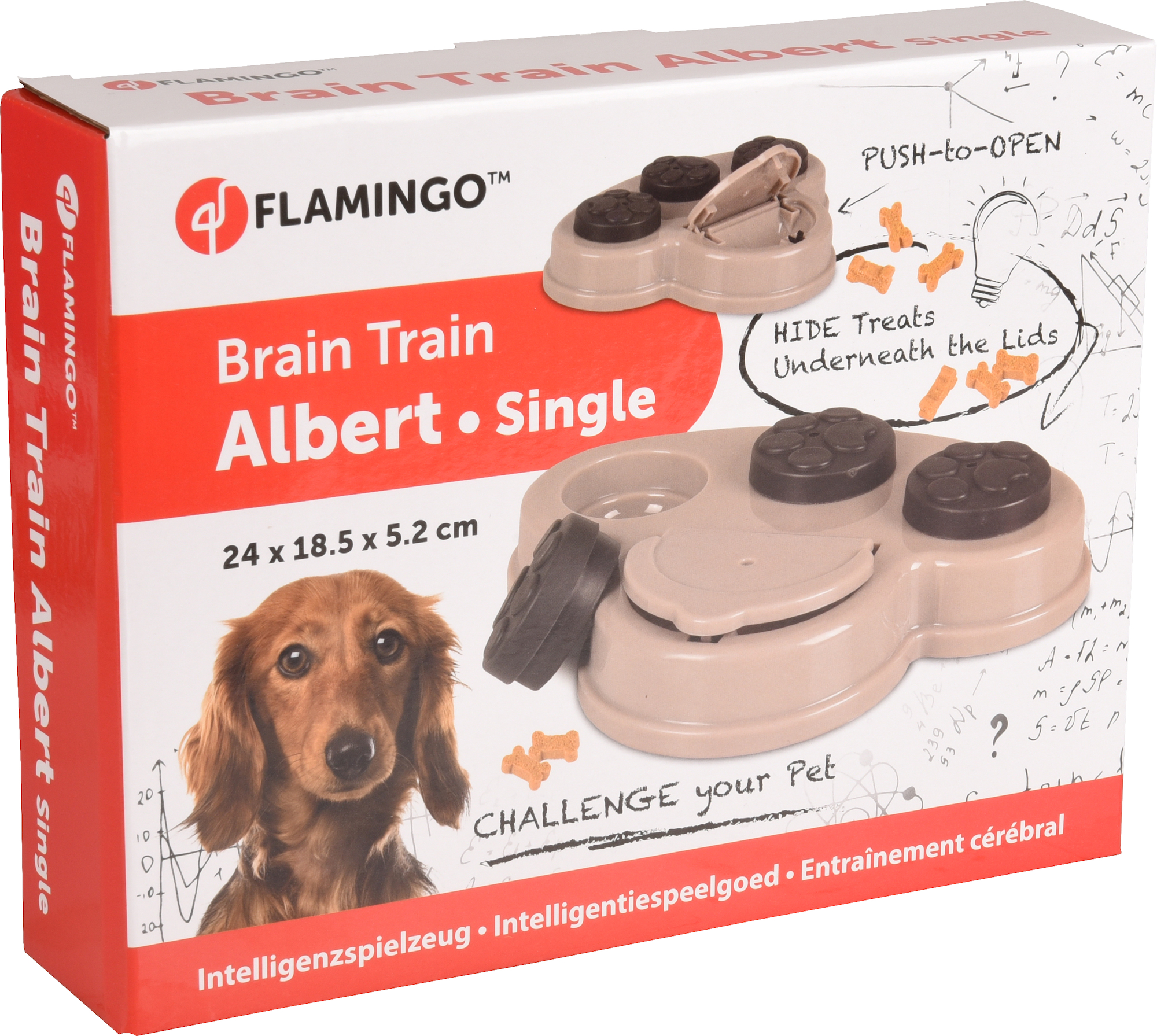 Flamingo Juguete Brain train Albert  1 Gris