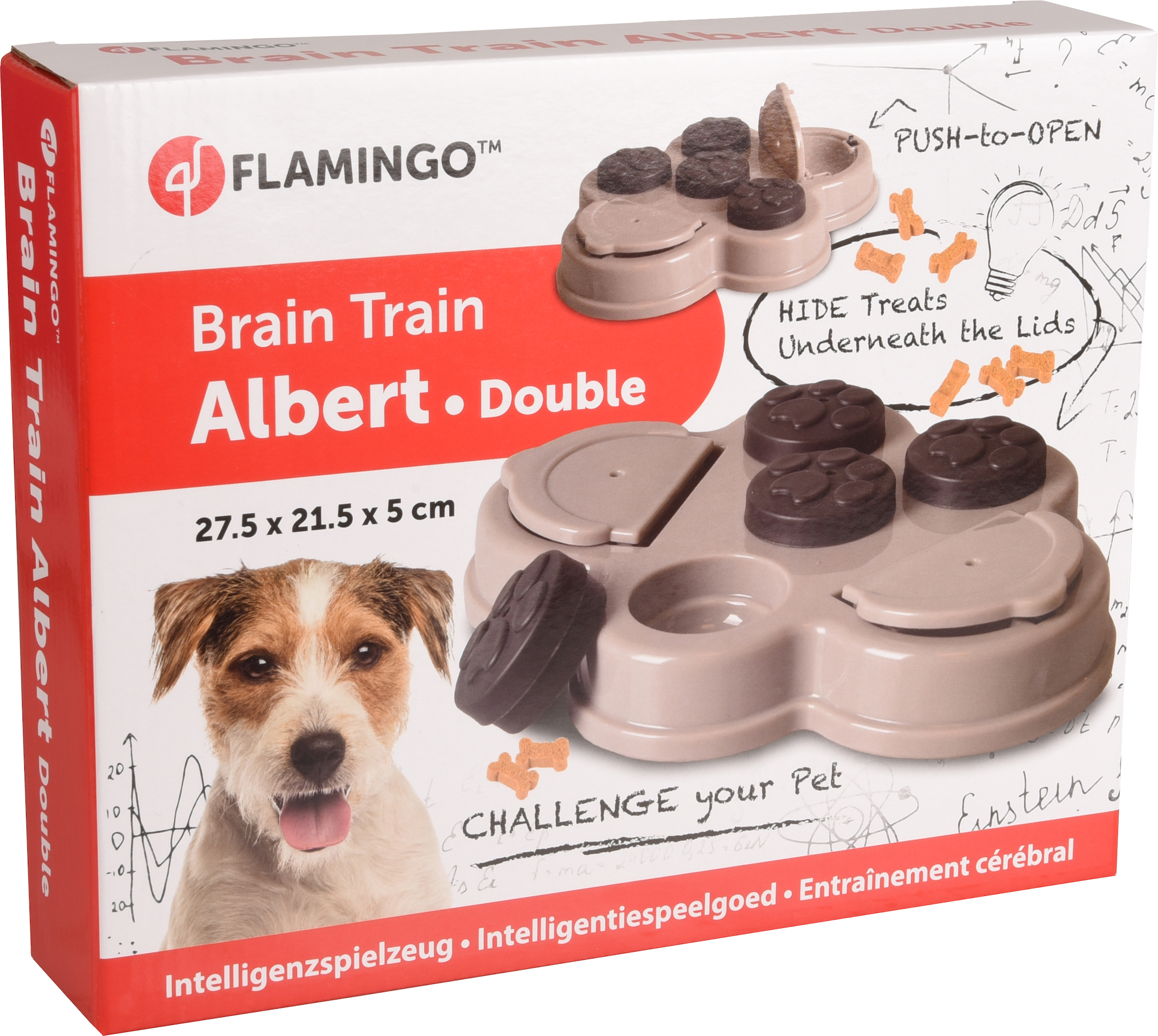 Flamingo Toy Brain train Albert  2 Grey