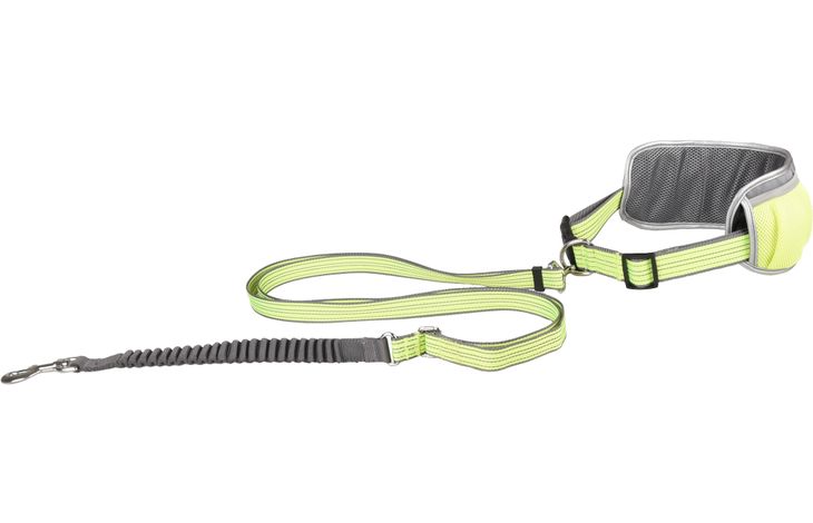 Flamingo Jogginglijn met heupriem Rono Fluo geel
