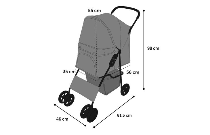 Flamingo Buggy Anda Black