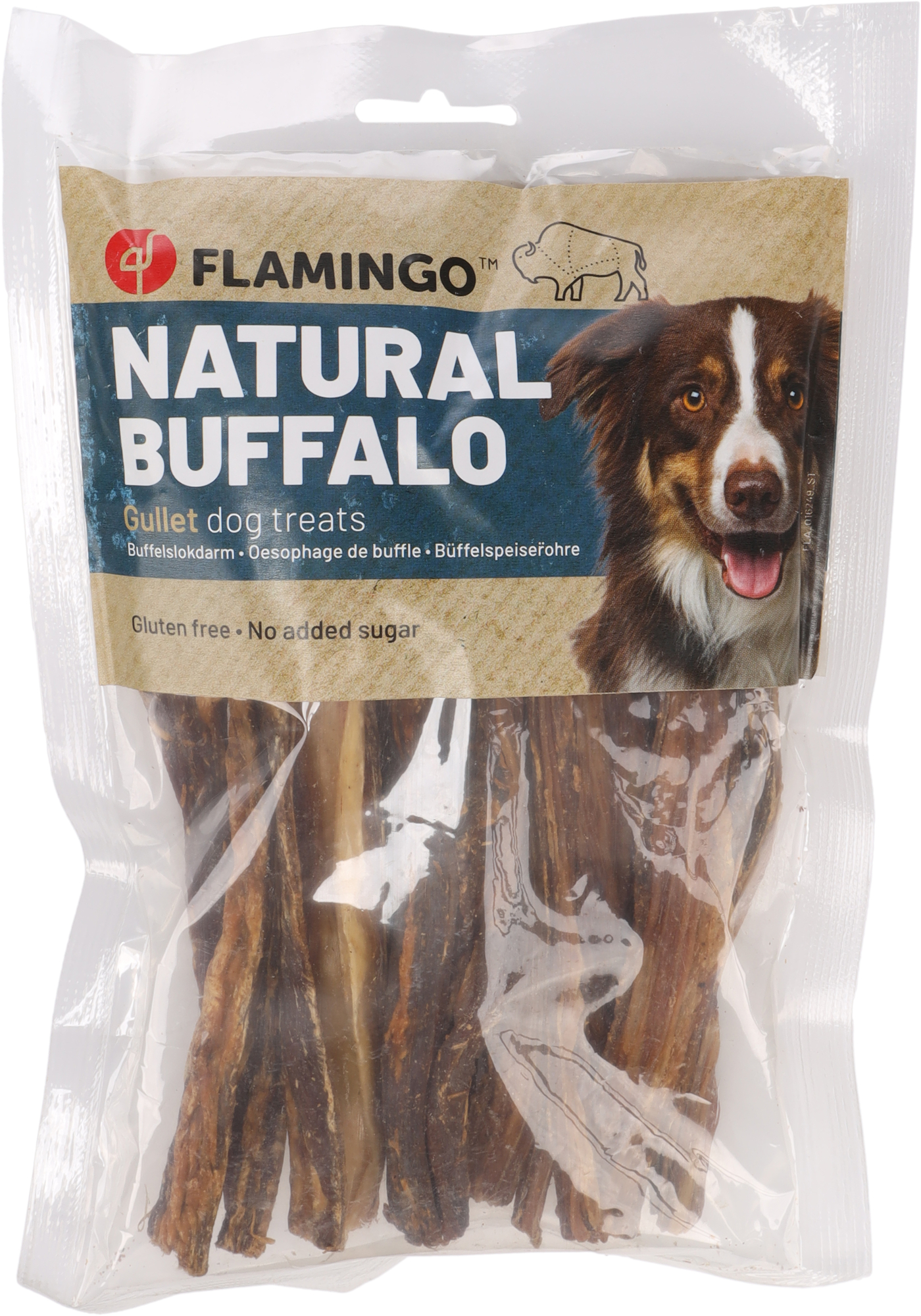 Flamingo Snack Nature Buffelslokdarm Rond