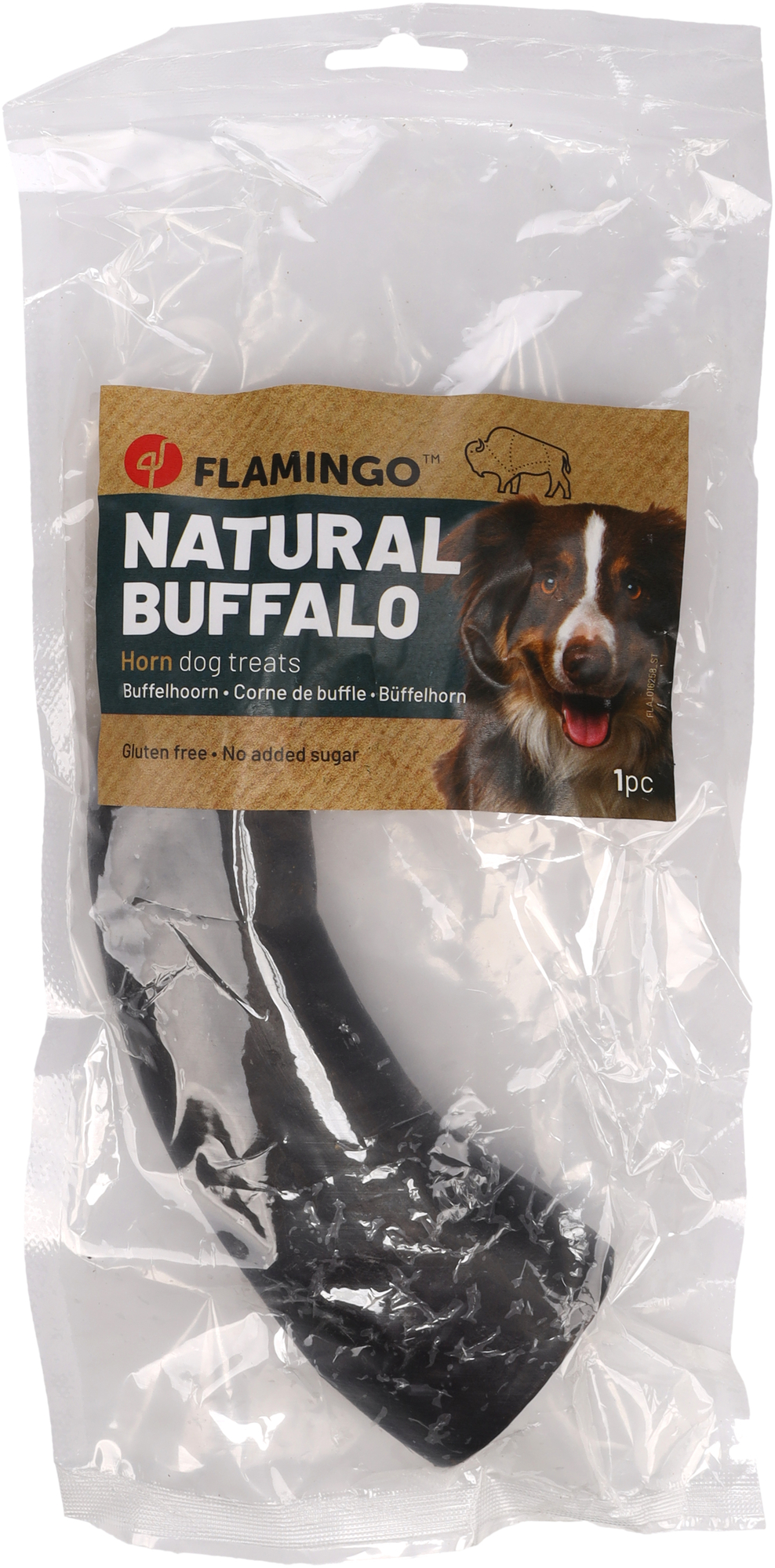 Flamingo Snacks Nature Büffelhorn large