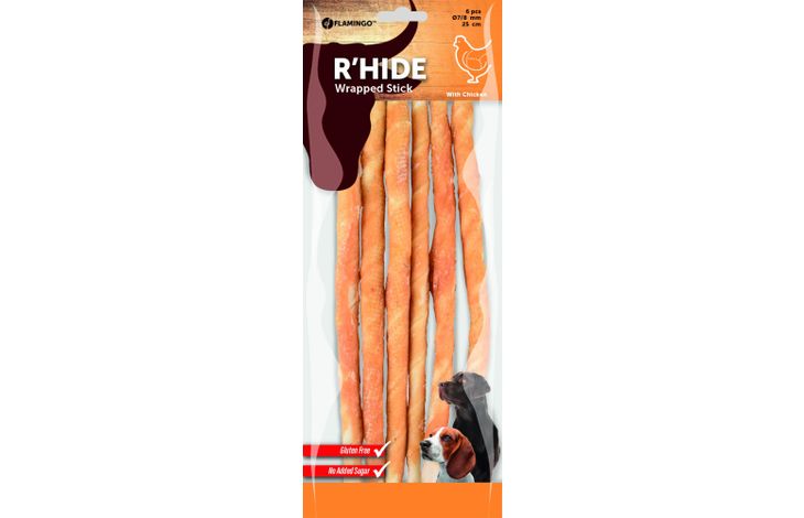 Flamingo Snacks R'Hide Stick  with chicken 25cm 20-22gr / 6 pcs 130gr