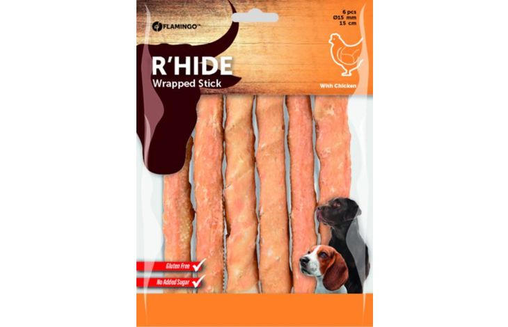 Flamingo Snacks R'Hide Stick  with chicken 15cm 30gr / 6 pcs 180gr