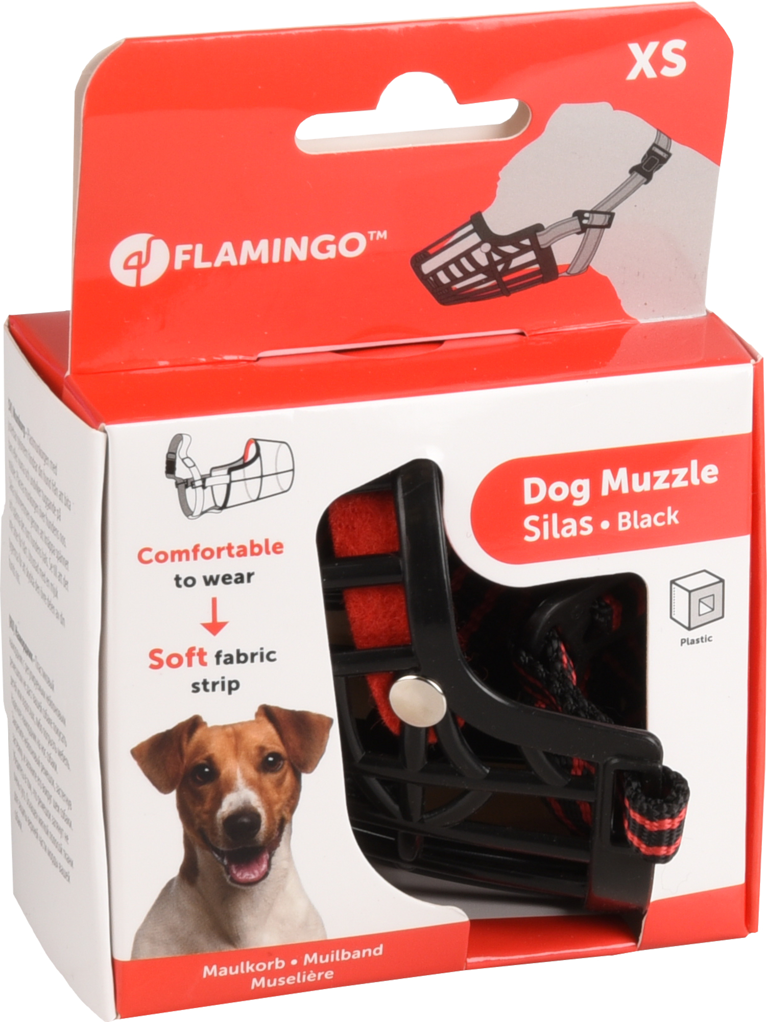 Flamingo Bozal del perro Silas Nero