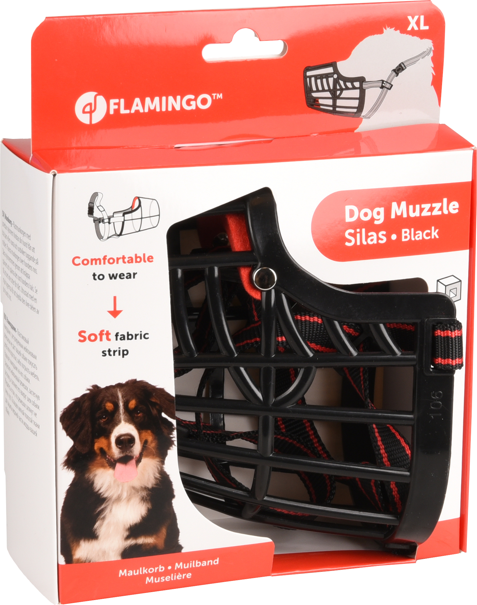 Flamingo Muzzle Silas Black