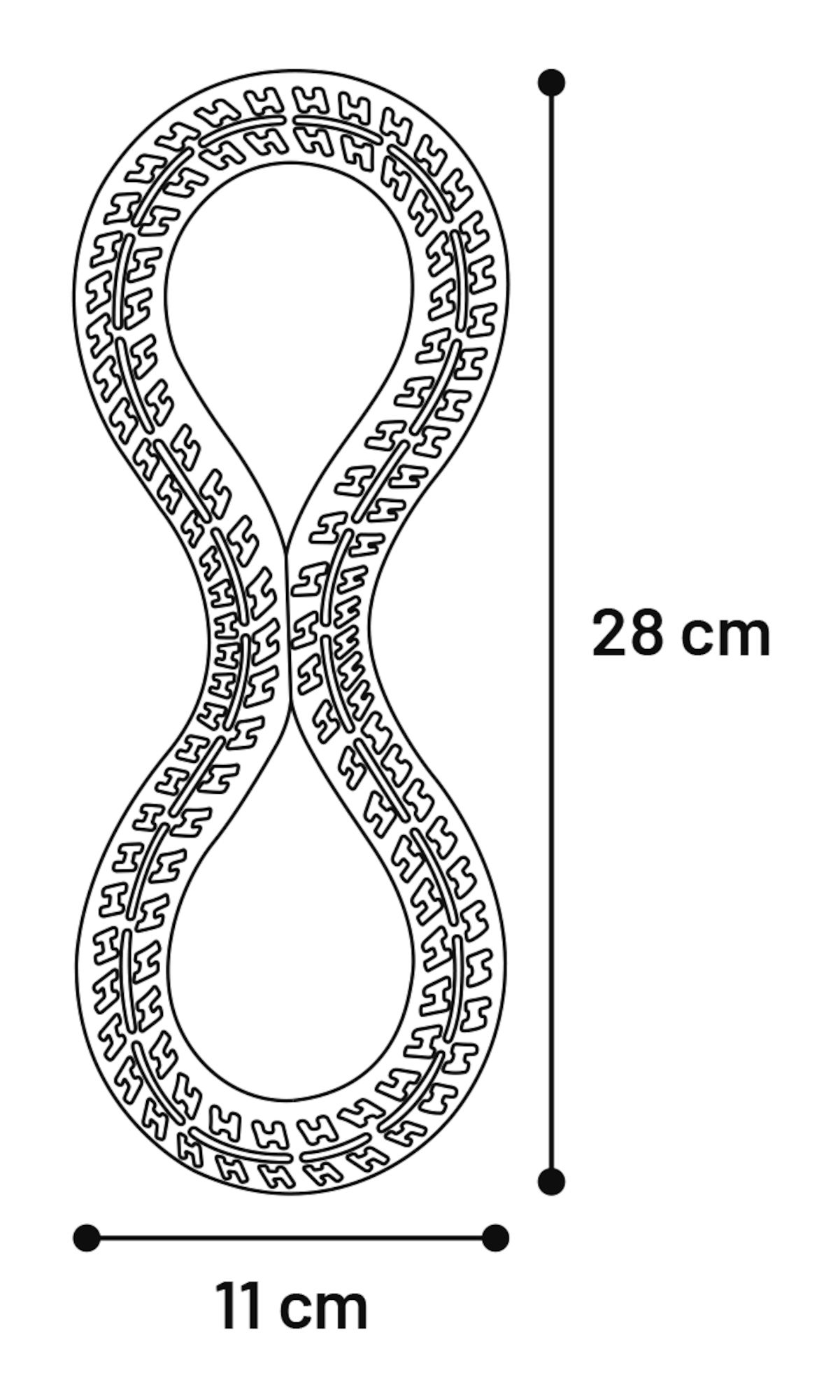 Flamingo Toy Aiko 8-shape Lime green