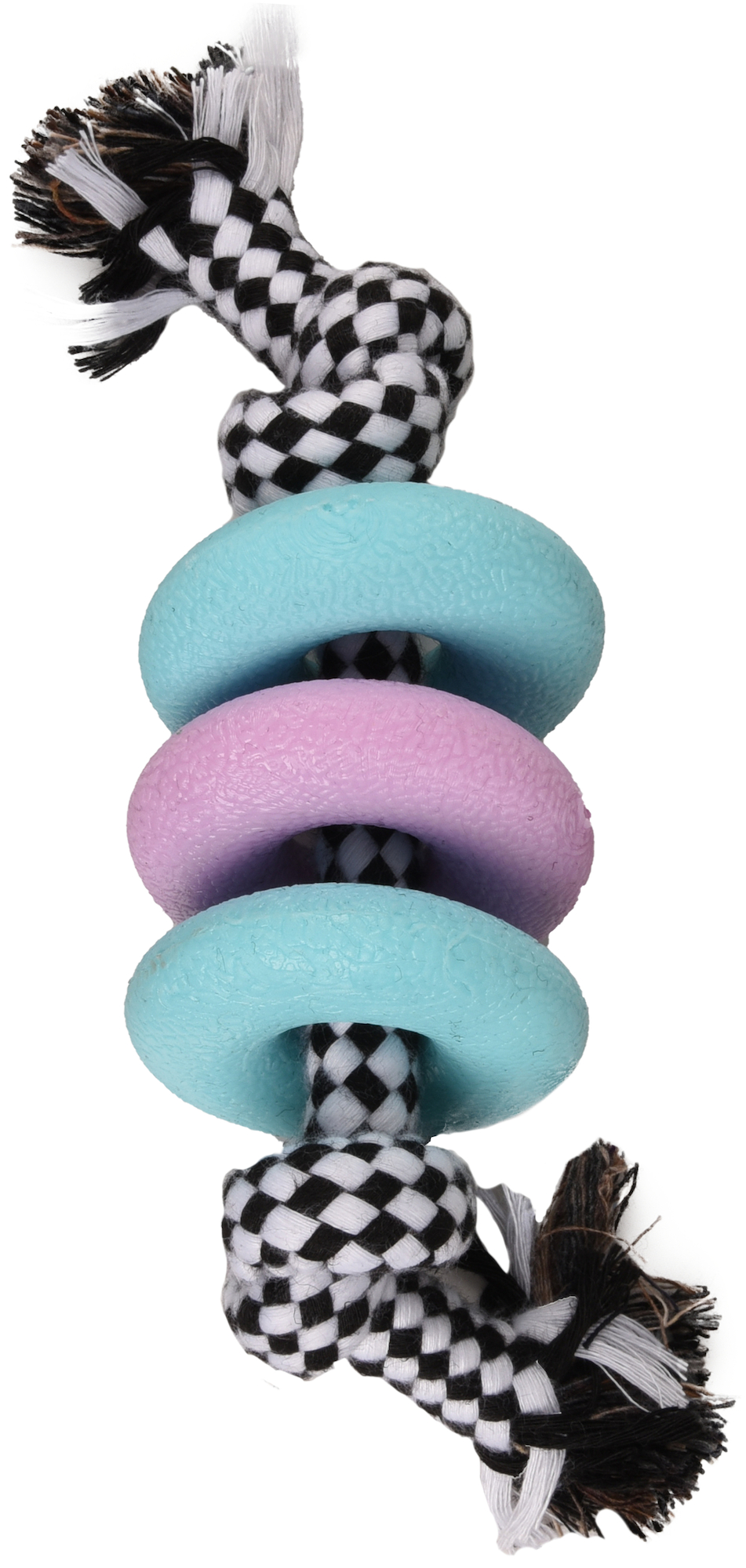 Flamingo Toy Puppy Loekie Ring & Cord with 2 knots Mix