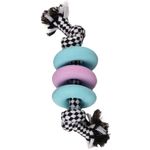Toy Puppy Loekie Ring & Cord with 2 knots Mix