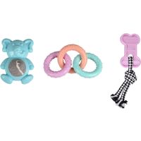 Flamingo Toy Puppy Loekie Elephant & Bone & Ring Mix