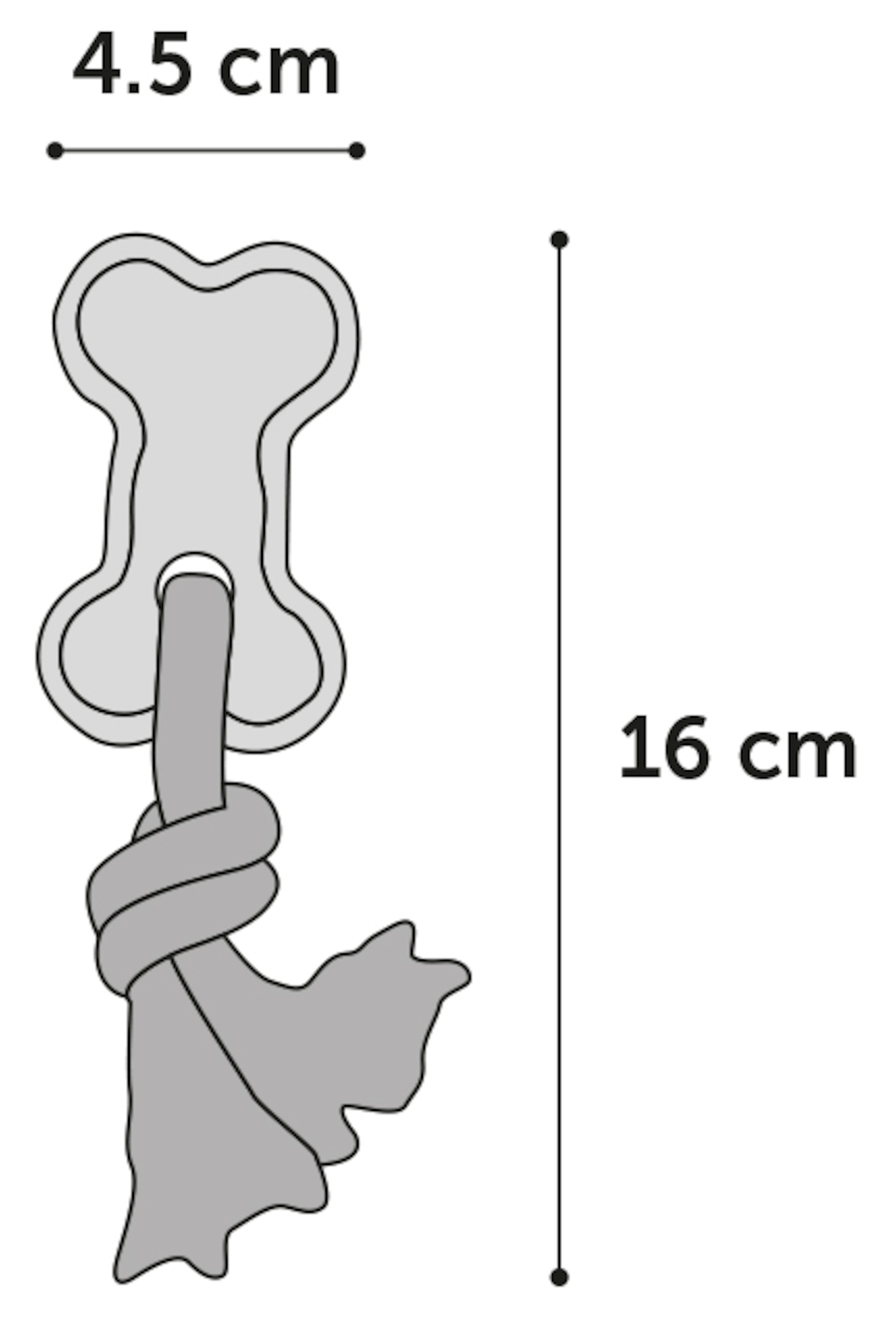 Flamingo Toy Puppy Loekie Elephant & Bone & Ring Mix