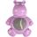 Toy Puppy Loekie Hippopotamus with ball Lilac