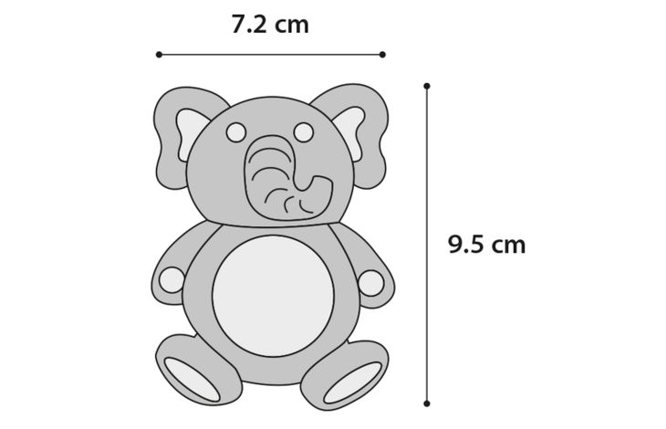 Flamingo Spielzeug Welpe Loekie Elefant mit ball Türkis