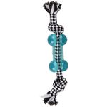 Toy Djengo Bone & Cord with 2 knots Turquoise