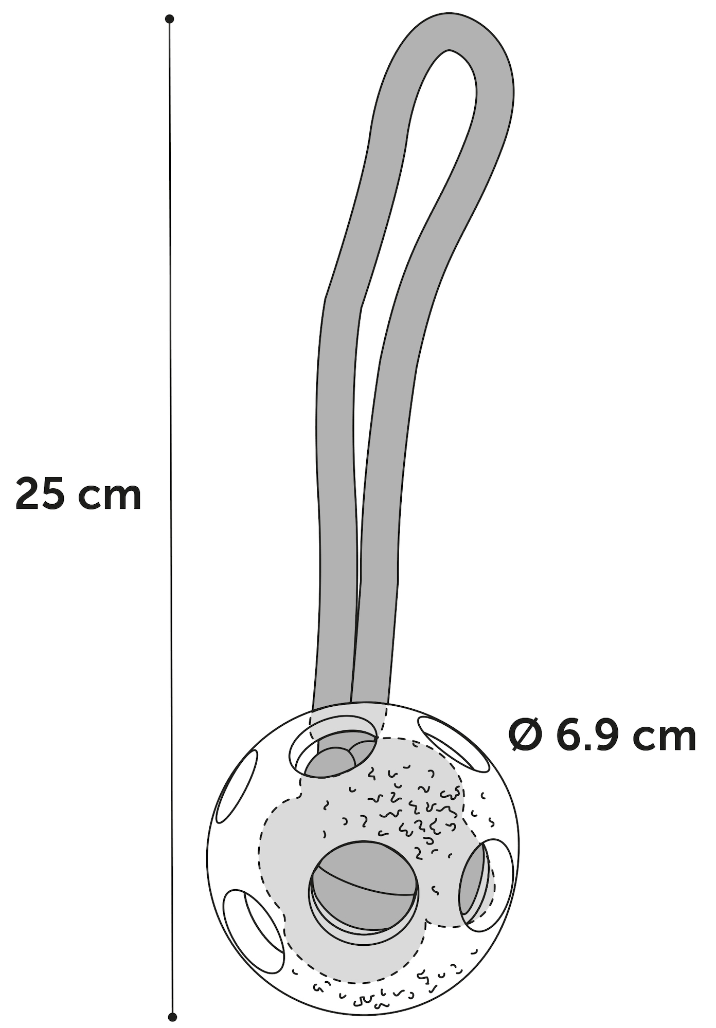 Flamingo Speelgoed Djengo Trektouw met bal Turkoois