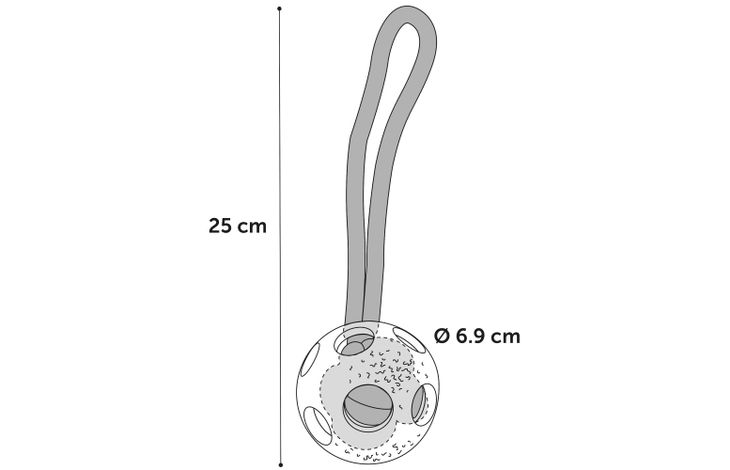 Flamingo Speelgoed Djengo Trektouw met bal Turkoois