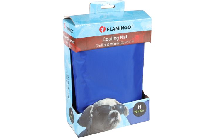 Flamingo Koelmat Frosty Rechthoekig Blauw
