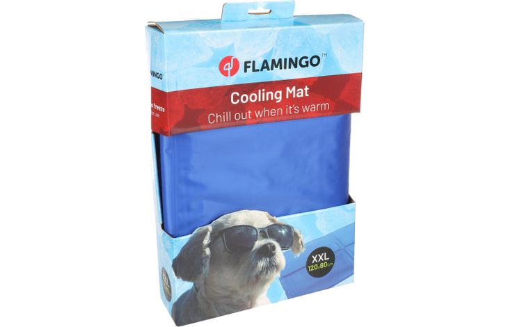 Flamingo Koelmat Frosty Rechthoekig Blauw